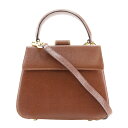 サルヴァトーレフェラガモ Salvatore Ferragamo 2WAYショルダー ハンドバッグ ヴィンテージ DK-216167 レザー イタリア製 茶 斜め掛け 肩掛け 手提げ 2way がまぐち 2WAYShoulder レディース【中古】(4)