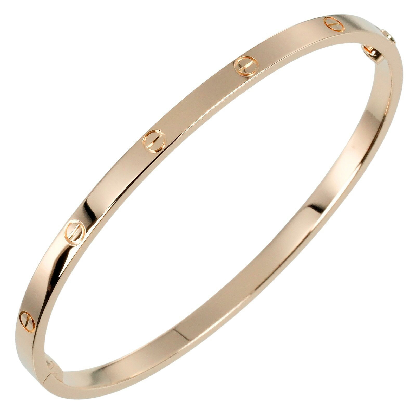 カルティエ ブレスレット ラブ スモールモデル #17 CARTIER K18PG ピンクゴールド 約18.75g【中古】Aランクのサムネイル