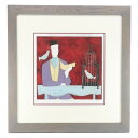 アノラ・スペンス Annora SPENCE 絵画 『紳士と鳥かご/Man with Bird Gage/』 エッチング 30/150 Annora SPENC...