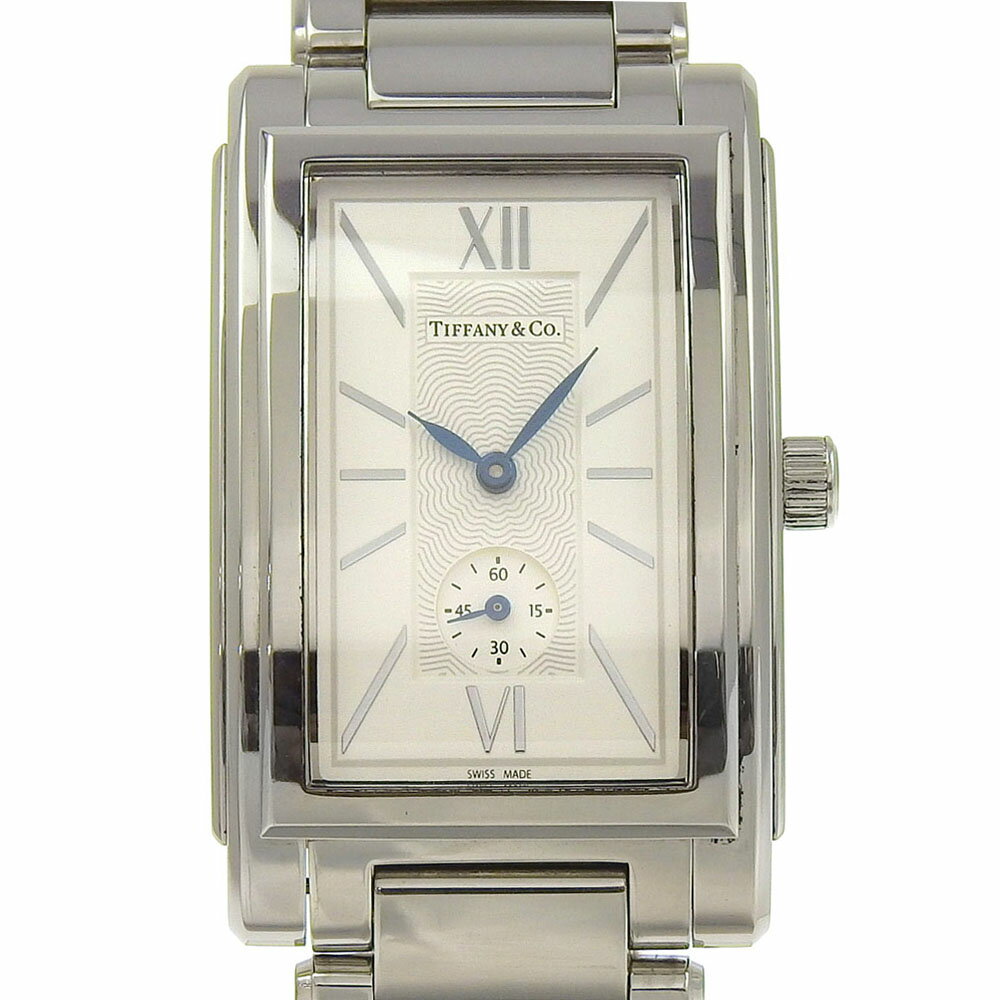 ティファニー TIFFANY&Co. グランド 腕時計 スモールセコンド Z0030.13.10A21A00A ステンレススチール スイス製 クオーツ スモールセコンド 白文字盤 ground メンズ【中古】A-ランク