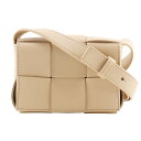 ボッテガヴェネタ BOTTEGAVENETA キャンディ カセット ショルダーバッグ イントレチャート 666688 VMAY1 ラムスキン ベージュ 斜め掛け...