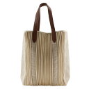エルメス HERMES カバス カリカット トートバッグ ソルド品 キャンバス インド製 2008年 ベージュ □L 肩掛け 手提げ A4 オープン Kabas...