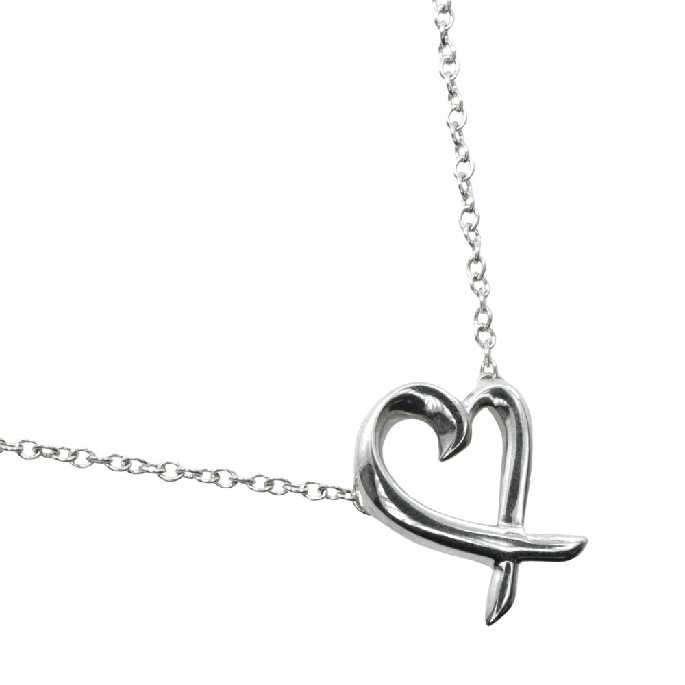 ティファニー TIFFANY&Co. ラビングハート ネックレス パロマ・ピカソ シルバー925 ハート 約1.7g Loving heart レディース【中古】Aランク(4)
