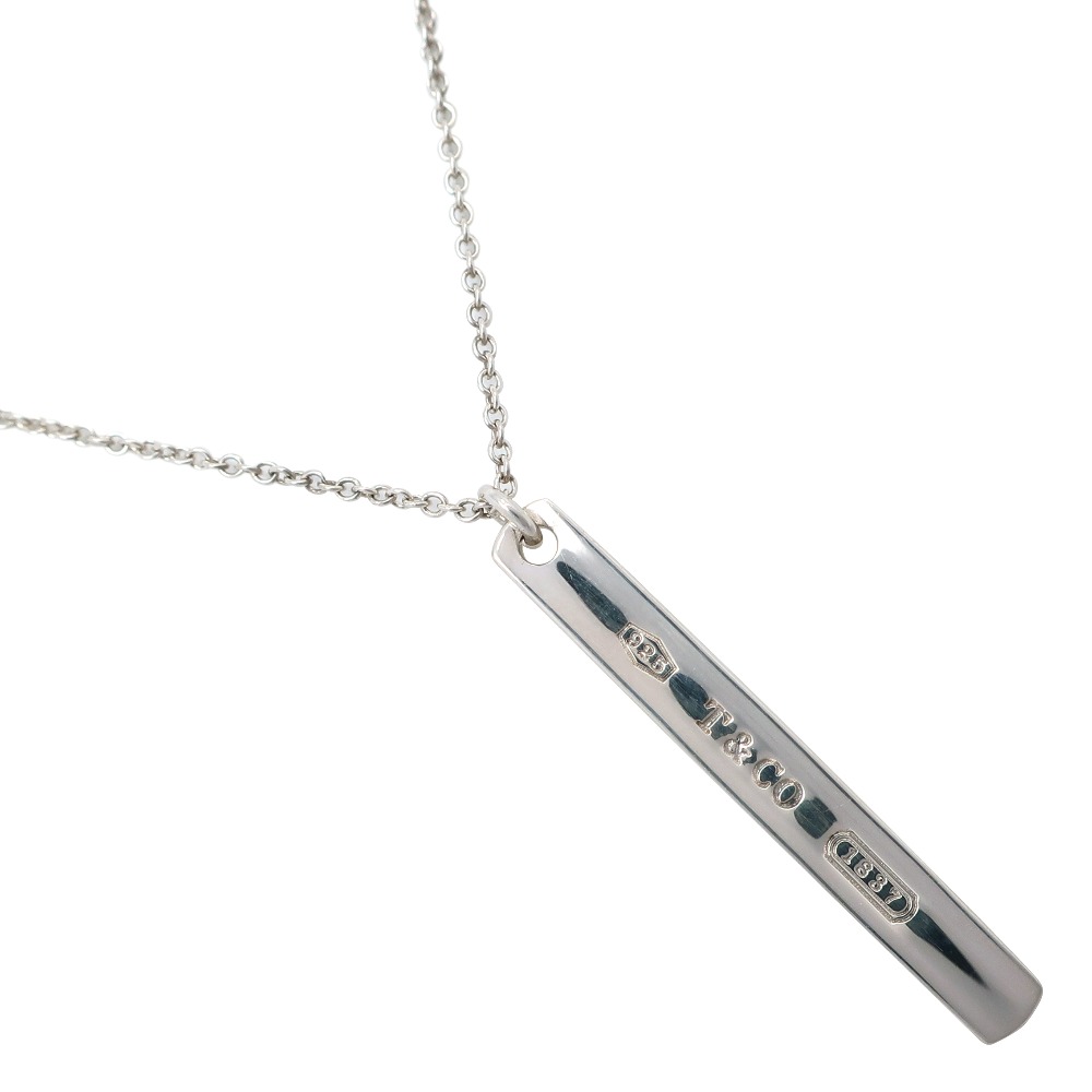 極美品 Tiffany & Co. シルバー バーネックレス 楽天市場】tiffanyシルバーバーネックレス(レディース