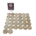 造幣局 JAPAN MINT 御在位50年 貨幣 記念硬貨 百円 100円硬貨 33枚 50 years on the throne _【中古】