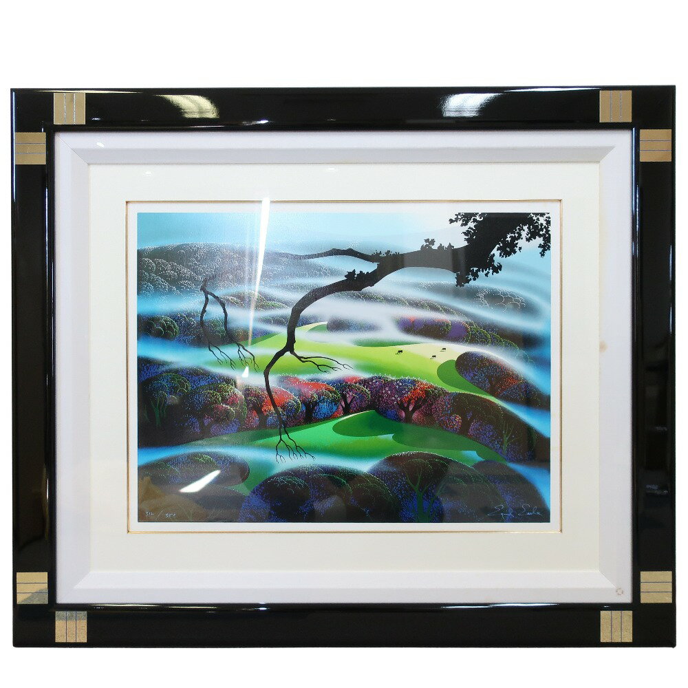 アイベンロール【霧に濡れた山】 絵画 シルクスクリーン 312/350 Eibenrohr (Mountains Wet with Mist)..