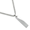 グッチ GUCCI ロゴバー ネックレス ダブルボールチェーン シルバー925 イタリア製 約23.9g Logo bar ユニセックス【中古】A-ランク