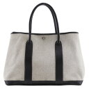 エルメス HERMES ガーデンパーティ36 PM トートバッグ トワルアッシュ フランス製 2006年 グレー □J 肩掛け 手提げ A4 スナップボタン Garden party 36 PM レディース【中古】Aランク