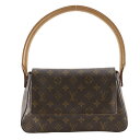 ルイ・ヴィトン LOUIS VUITTON ミニ・ルーピング ショルダーバッグ モノグラム M51147 モノグラムキャンバス フランス製 肩掛け 手提げ A5 スナップボタン Mini looping レディース【中古】