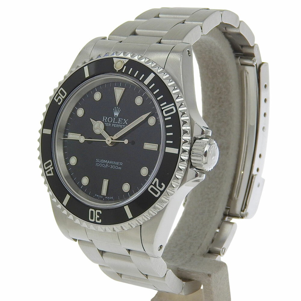 【スーパーセール10%OFF対象】ロレックス ROLEX サブマリーナ 腕時計 cal.3130 14060M ステンレススチール 2001年 シルバー 自動巻き アナログ表示 黒文字盤 Submariner メンズ【中古】Aランク