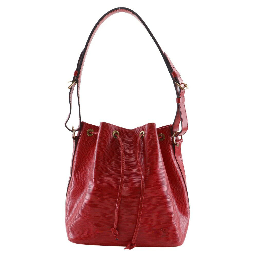 ルイ・ヴィトン LOUIS VUITTON プチノエ ショルダーバッグ M44107 エピレザー カスティリアンレッド 1995年 赤 AR0925 肩掛け A5 巾着 Petit Noe レディース【中古】