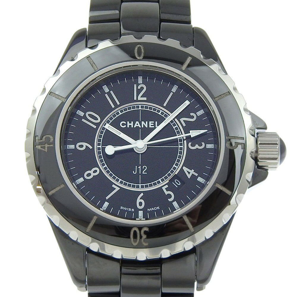 シャネル CHANEL J12 腕時計 H0682 セラミック クオーツ アナログ表示 黒文字盤 J12 レディース【中古】Aランク