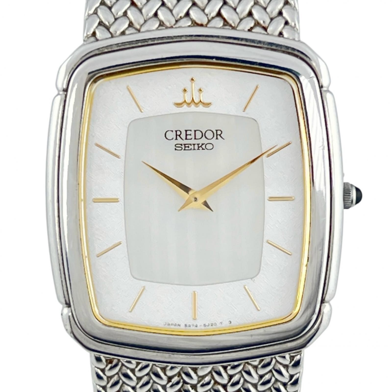 セイコー SEIKO クレドール 腕時計 5A74-3D20 ステンレ...(2)