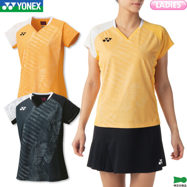 【レビュー投稿でクーポンGET】ヨネックス バドミントン ウェア YONEX WOMEN ゲームシャツ 20771 2024 春夏カタログ商品