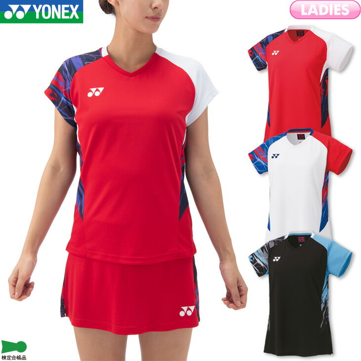 ヨネックス バドミントン レディース ゲームシャツ 20774 レディース 女性用 ゲームウェア ユニフォーム テニス ソフトテニス 日本バドミントン協会審査合格品