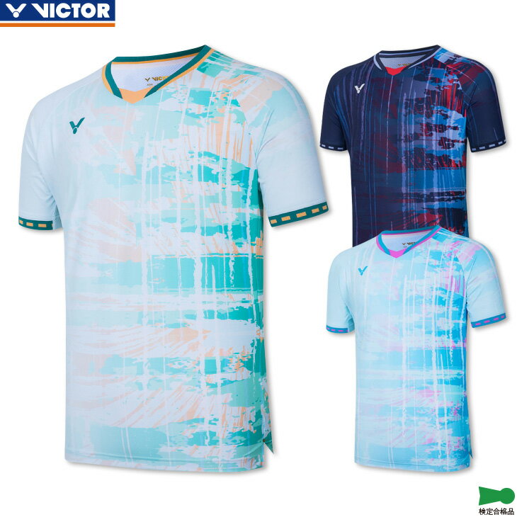 ビクター バドミントンウェア ゲームシャツ T-45002 ユニ 男女兼用 ゲームウェア ユニフォーム バドミントン 日本バドミントン協会検定合格品
