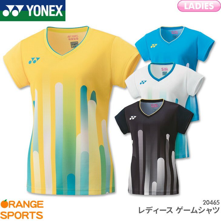 【30%OFF】ヨネックス YONEX ゲームシャツ 20465 レディース 女性用 ゲームウェア ユニフォーム バドミントン テニス 日本バドミントン協会審査合格品 ご注文後のキャンセル・返品・交換不可