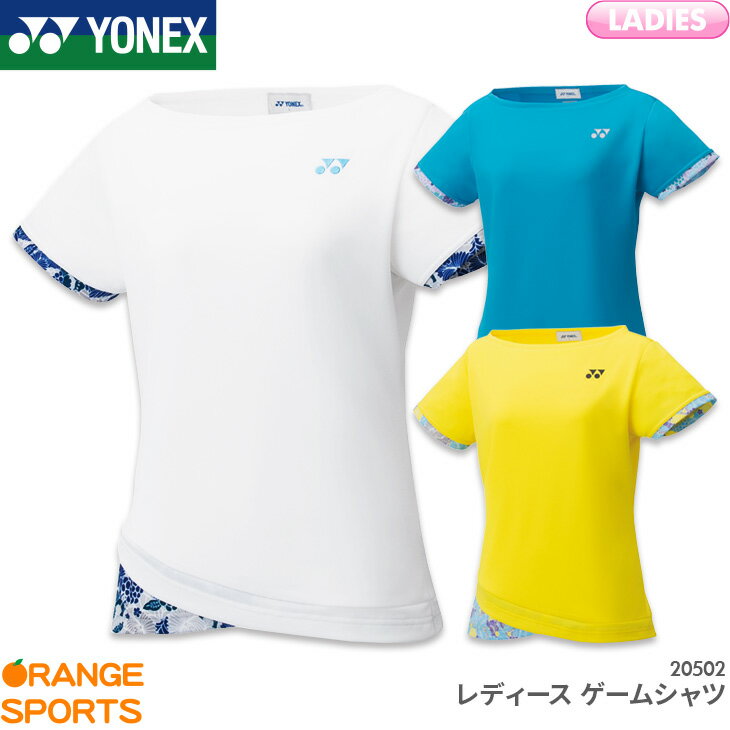 ヨネックス YONEX レディース ゲームシャツ 20502 レディース 女性用 ゲームウェア ユニフォーム バドミントン テニス 日本バドミントン協会審査合格品