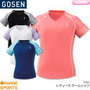 【1日はワンダフルデー 店内全品P2倍 】40 OFF ゴーセン GOSEN ゲームシャツ T1921 レディース 女性用 ゲームウェア ユニフォーム バドミントン テニス バドミントン協会審査合格品 キャンセル 返品 交換不可