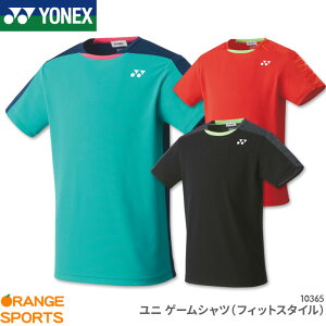 ヨネックス YONEX ゲームシャツ(フィットスタイル) 10365 メンズ 男性用 ゲームウェア ユニフォーム バドミントン テニス 日本バドミントン協会審査合格品