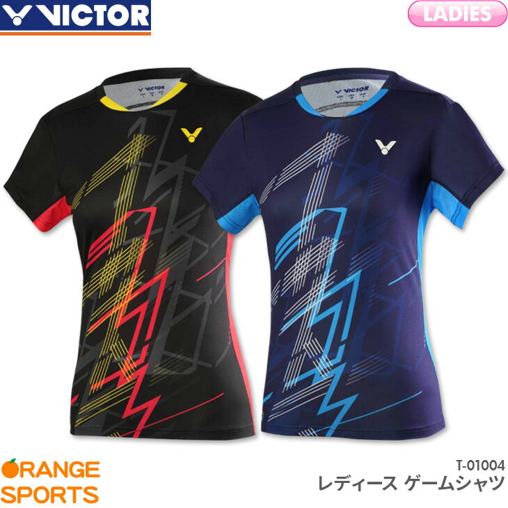 【16日1:59までお買い物マラソン!最大350円オフクーポン配布中】ビクター VICTOR ゲームシャツ T-01004 レディース 女性用 ゲームウェア ユニフォーム バドミントン 日本バドミントン協会審査…