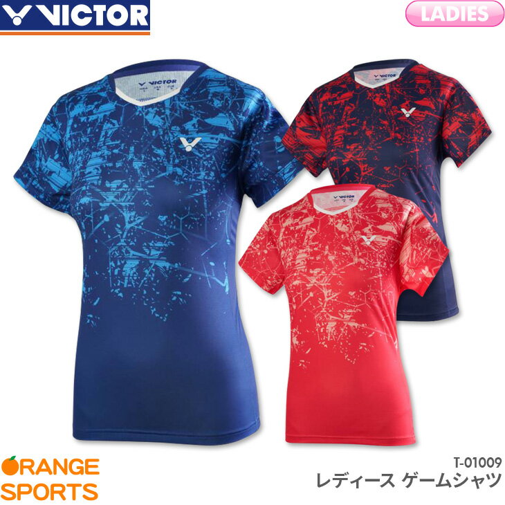 ビクター VICTOR ゲームシャツ T-01009 レディース 女性用 ゲームウェア ユニフォーム バドミントン 日本バドミントン協会審査合格品