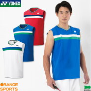 ヨネックスバドミントン75thゲームシャツ(ノースリーブ)10422Aメンズ男性用ゲームウェアユニフォームバドミントンテニス日本バドミントン協会審査合格品