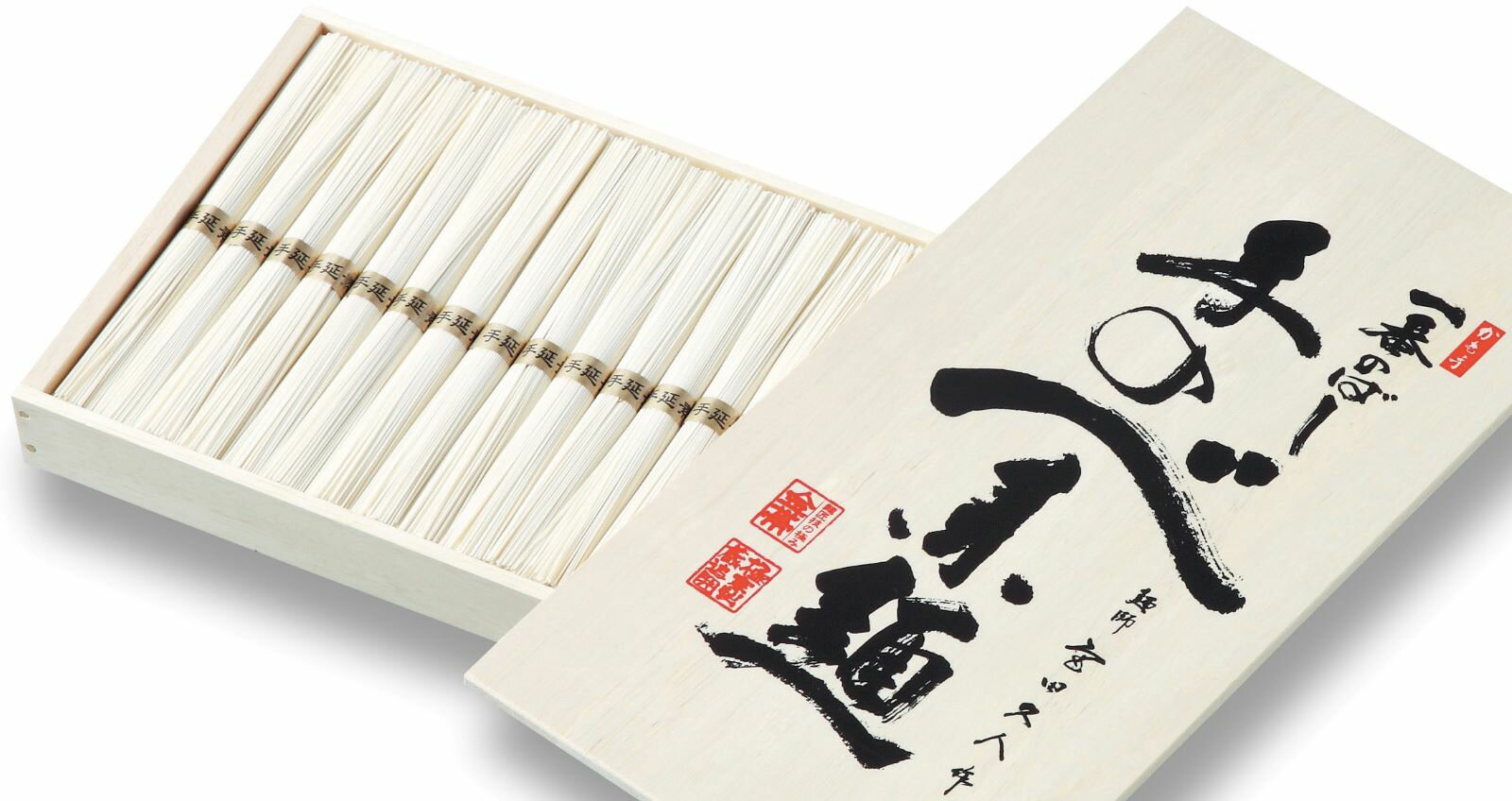 極細 かも川一番のばし手延べ素麺木箱 GS−K30 50g×16束