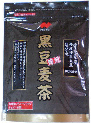 ひめくろ 黒豆 麦茶【6g×16p】（国産原料100％：愛媛県産はだか麦＆丹波種 黒豆）