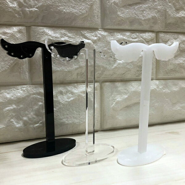 ハンドメイド おしゃれな天使の羽根モチーフ ピアススタンド アクセサリースタンド 選べるカラー2種類 インテリア 手作り雑貨 ディスプレイ 撮影用の商品画像 3