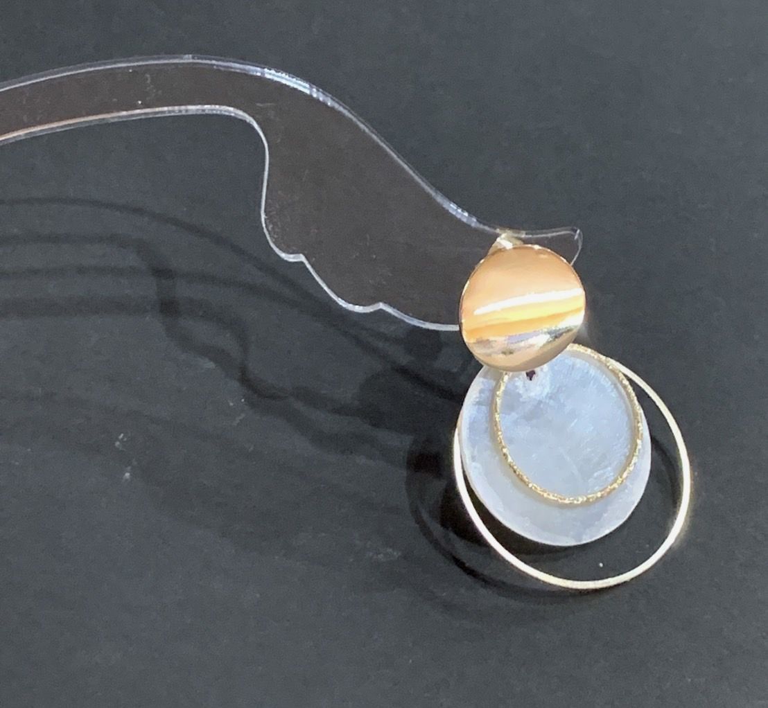 ハンドメイド ピアス試着棒 天使の羽根モチーフ...の紹介画像3