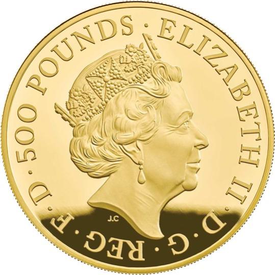 2019 イギリス　干支：亥年 金貨　5オンス　プルーフ　箱とクリアケース付き 新品未使用