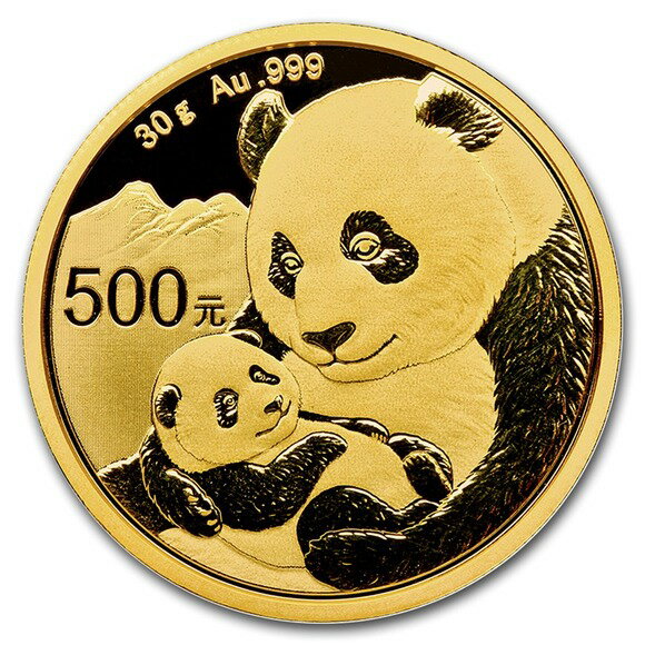 2019 中国　パンダ 金貨　30グラム 500元 10枚セット 真空パック入り 新品未使用