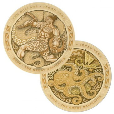 2019 ニュージーランド 偉大な航海者クペ 金貨2枚セット 1/2オンス プルーフ 木箱とクリアケース付き 新品未使用