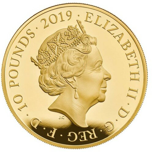 2019 イギリス　鍵の儀式 金貨　5オンス　プルーフ　箱とクリアケース付き 新品未使用