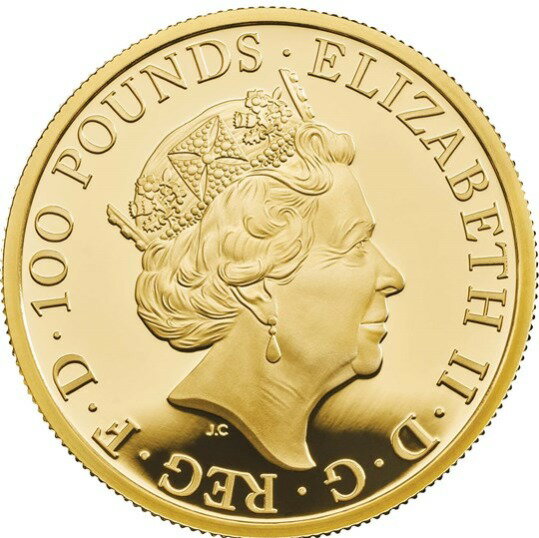 2020 イギリス　干支：子年 金貨　1オンス　プルーフ　箱とクリアケース付き 新品未使用