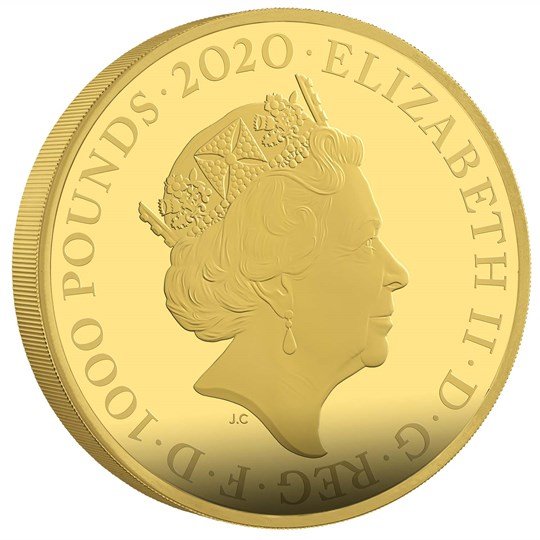 2020 イギリス　007 ジェームズ・ボンド 1000ポンド金貨　1キロ　プルーフ　箱とクリアケース付き 新品未使用