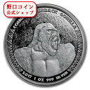 即納 新品未使用 2017 コンゴ共和国 1オンス銀貨 シルバー ブラック ゴリラ【特選】