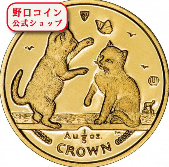即納 2004 マン島キャット金貨 1/5オンス トンキニーズ キャット クリアケース付き【特選】