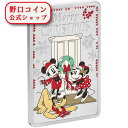即納 2019 ニウエ ディズニー:クリスマスのお祝い・クラシック 2ドル銀貨 1オンス 彩色プルーフ ブック型ケースとクリアケース付き 【PR】【特選】