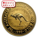 即納 新品未使用 1990 オーストラリア、カンガルー金貨1オンス クリアケース付き