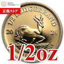 即納 2024 1/2オンス 南アフリカ クルーガーランド金貨 【27mmクリアケース付き】 新品未使用