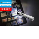 即納 【ライトハウス社製】LEDライト付き フレームレス虫メガネ 高級感あふれる銀メッキ(2.5倍 90mm)