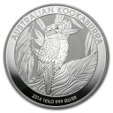 即納 新品未使用 2014 オーストラリア クッカバラ(カワセミ)30ドル銀貨 1キロ クリアケース付き