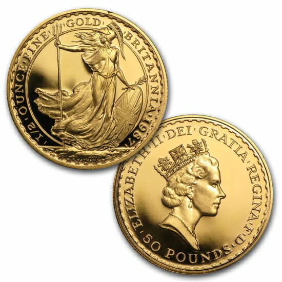 1987 イギリス　Great Britain ブリタニア金貨1、1/2、1/4、1/10オンス 【4枚】セット