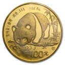 即納 新品未使用 1987 中国 パンダ金貨1オンス Yマーク(瀋陽造幣局製)