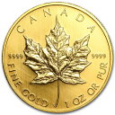 即納 新品未使用 2004 カナダ メイプル金貨 1オンス (30mmクリアケース付き)