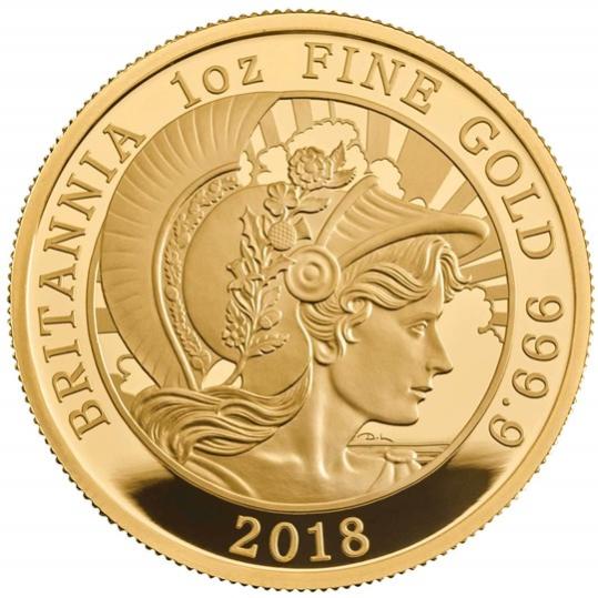 2018 イギリス　ブリタニア金貨【6枚】セット　プルーフ　箱とクリアケース付き 新品未使用