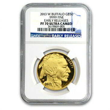 2013年 -W 1 oz バッファロー金貨 PF-70 NGC Early Releases