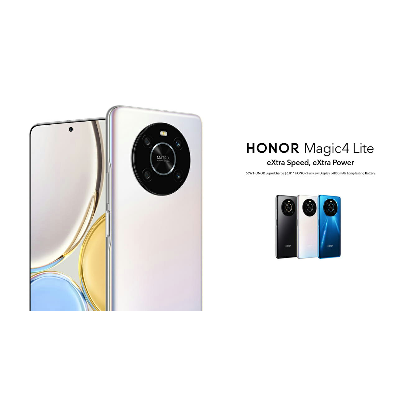 HONOR Magic4 Lite SIMフリースマホ グローバル版【Snapdragon 680搭載のミッドレンジスマートフォン 4G】